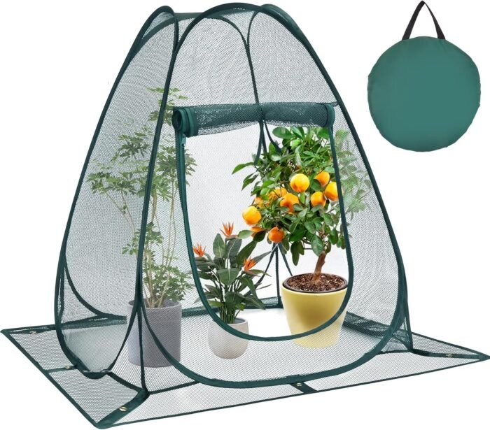 Pop up Garden Netting Cover Plant Guard Cover with Stakes Bird Plant Tent Protec... - Image 2