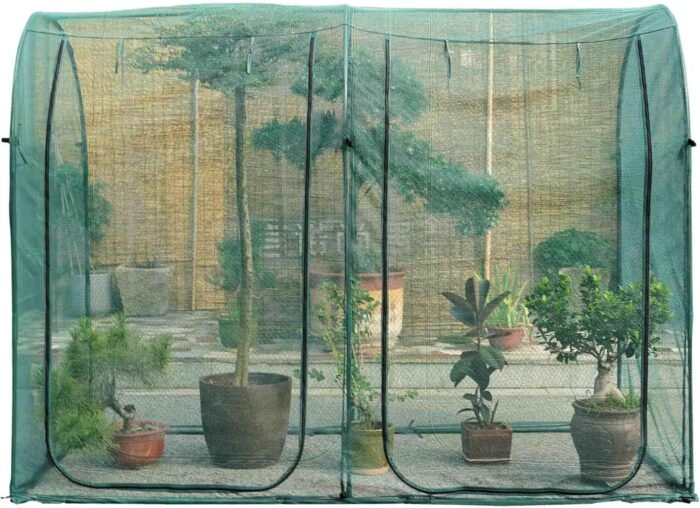 Poray Large Tunnel 8.2'x4' Plant Netting Cover, 6FT Tall Crop Cage Tomato Nettin... - Image 2
