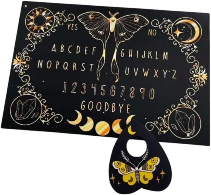 Spirit Calling Black Mini Witch Board Design Board Game for Spirit Hunt with Pla... - Image 2