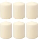 Stonebriar 35 Hour Long Burning Unscented Pillar Candles, 3x4, Ivory - Image 2