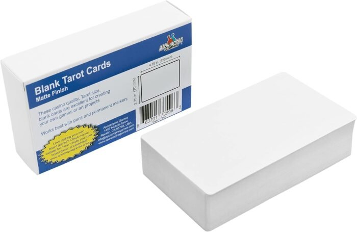 Tarot Size Blank Playing Cards (Matte Finish) 4.72" x 2.76", 80 Blank Cards and ... - Image 2
