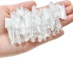 Top Plaza 0.44lb Clear Quartz Crystal Bulk Irregular Shape Rough Crystal Stones ... - Image 2