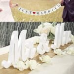 VIOPVERY Mr and Mrs Sign for Wedding Table,Large White Mr and Mrs Sign,Wooden Le... - Image 2