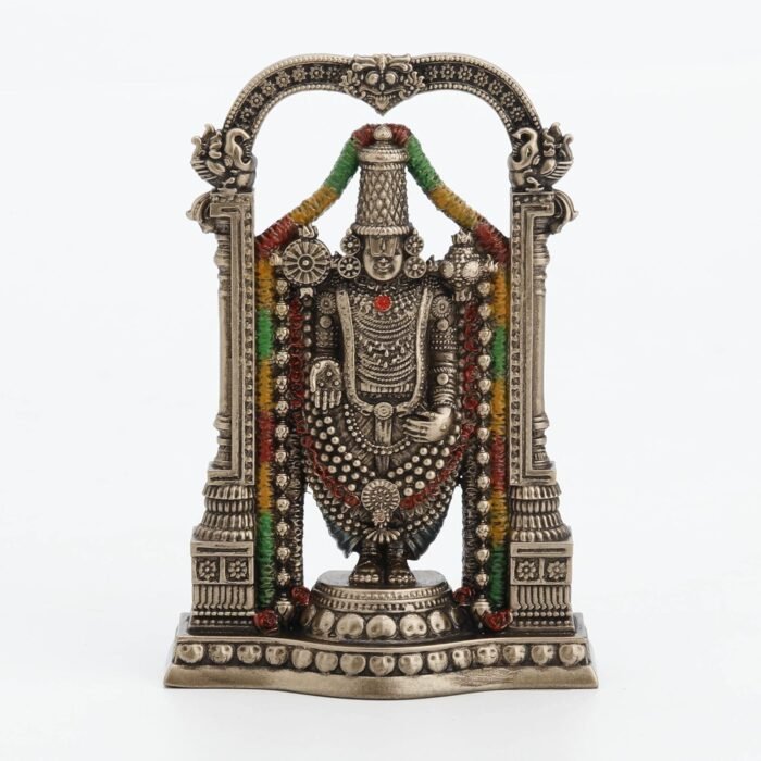 Veronese Design 3 3/8" Lord Balaji Venkateswara Hindu God Resin Sculpture Idol - Image 2