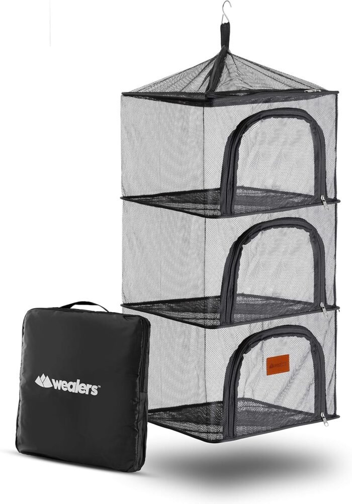 Wealers Outdoor Dry Net Storage and Food Screen 3-Tier Camping, Barbecue, Picnic... - Image 2
