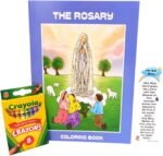 Westmon Works The Rosary Coloring Book with Crayons and Hail Mary Our Father Boo... - Image 2