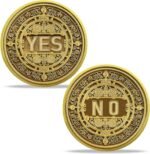 Yes or No Decision Maker Coins, Yes No Divination Token Lucky Flip Coin Delicate... - Image 2