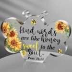 Yulejo Christian Bible Verses Acrylic Decor Christmas Christian Gift for Woman P... - Image 2