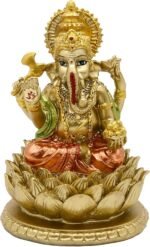 alikiki Hindu God Lord Ganesha Statue - India God Ganesh Statue Ganpati Idol Scu... - Image 2