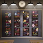 12 Pcs Bible Verse Posters for Kids，Inspirational Christian Wall Art with Script... - Image 2