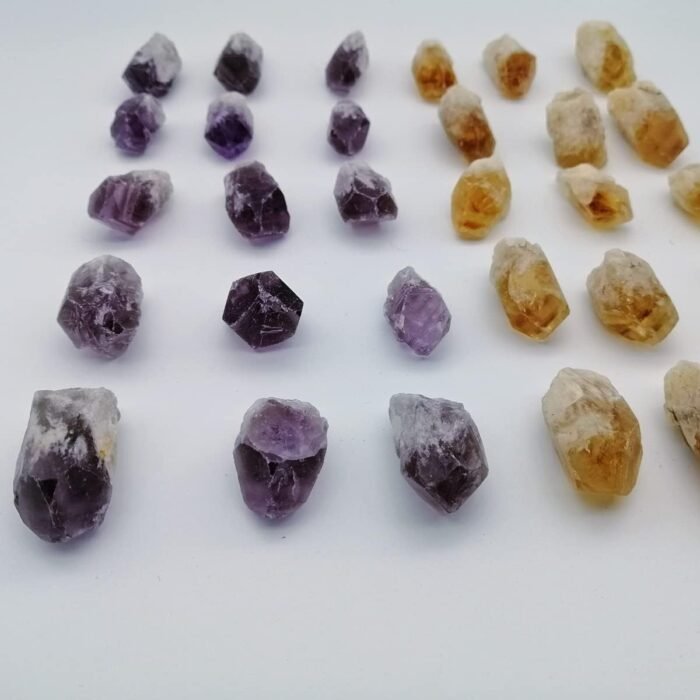Amethyst and Citrine Raw Crystal Irregular Natural Real Rough Stone Small Gemsto... - Image 4