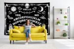 Feelacle Mysterious Divination Wall Hanging - Ouija Board Tarot Tapestry 80" X 6... - Image 5