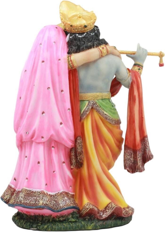 Ebros Gift Eastern Enlightenment Hindu Vedic Radha and Krishna Statue 8" Tall Av... - Image 5