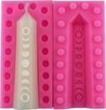 Moon Silicone Mold Candle Mould, 3D Pillar Design, Pagan Rituals Decor (1) - Image 3
