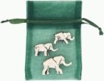 Basic Spirit Elephant Poses Pewter Miniature Figurines Good Luck Statue Gift - Image 3