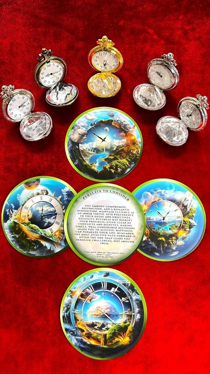 Time Oracle Cards, 100 Oracles for Fortune-Telling; Positive Affirmations for St... - Image 4