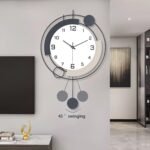 Decorative Wall Clock with Pendulum,Silent Quality Quartz Battery Operated,Large... - Image 4