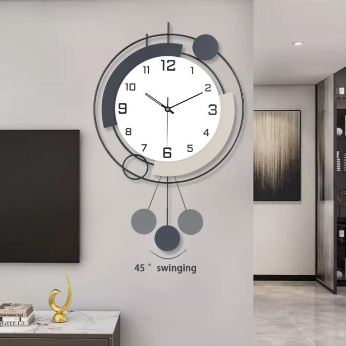 Decorative Wall Clock with Pendulum,Silent Quality Quartz Battery Operated,Large... - Image 7