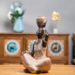 Leekung African Statue for Home Decoration,African Statues and Sculptures Table ... - Image 4