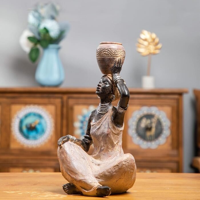 Leekung African Statue for Home Decoration,African Statues and Sculptures Table ... - Image 4