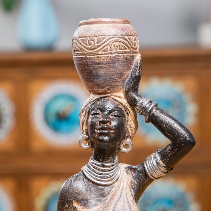 Leekung African Statue for Home Decoration,African Statues and Sculptures Table ... - Image 5