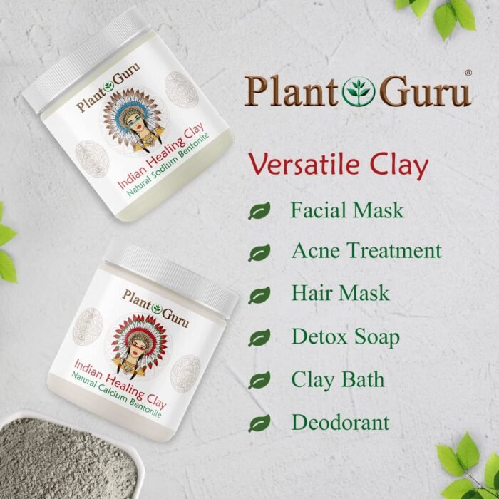 Plant Guru Calcium Bentonite Clay Powder 3.5 lbs. Bulk 100% Natural Indian Heali... - Image 4