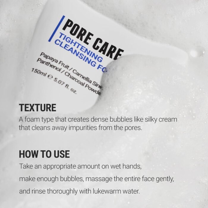 ROVECTIN Pore Tightening Cleansing Foam | Green Papaya, Glycerin, Charcoal Powde... - Image 8