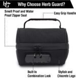 Herb Guard Half Oz Smell Proof Jar (250ml) with Locking Protective Case Smell Pr... - Image 3
