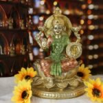 alikiki Hindu Goddess Lord Lakshmi Statue - Indian Big Laxmi Home Office Mandir ... - Image 4