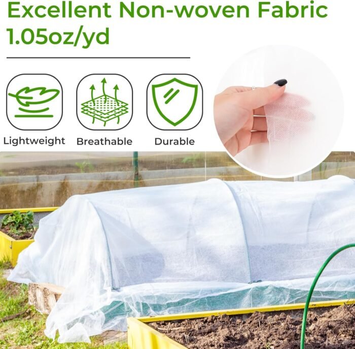 10x50FT Plant Covers Freeze Protection, Garden Floating Row Covers for Raised Be... - Image 4