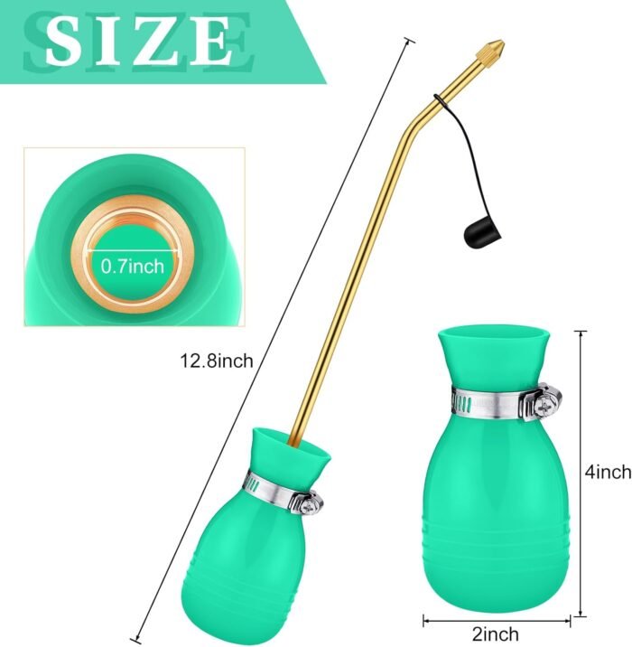 Boao Diatomaceous Earth Powder Duster Bulb Duster Sprayer 3.5 oz with Long Coppe... - Image 3