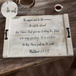 VHC Brands Matthew 28 Noodle Board Wooden Cutting Board with Scripture Religious... - Image 4