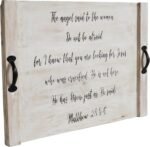 VHC Brands Matthew 28 Noodle Board Wooden Cutting Board with Scripture Religious... - Image 5