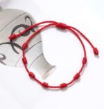 kelistom Handmade 7 Knots Red String Bracelet for Protection, Evil Eye and Good ... - Image 5