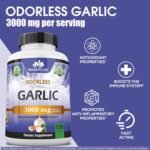 NaturaLife Labs A Higher Standard Odorless Garlic 3000 mg per Serving Immune Sys... - Image 4