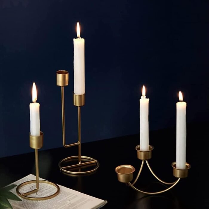 20 Pcs Golden Metal Candle Cups Holders Candlestick Liners Inserts Aluminum Teal... - Image 6