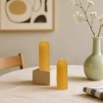 Small Pillar Candles 4-Pack - 10-Hour Long Burning 100% Natural Beeswax Candles,... - Image 9
