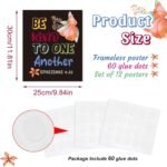 12 Pcs Bible Verse Posters for Kids，Inspirational Christian Wall Art with Script... - Image 3