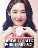 THESAEM Saemmul Perfect Pore Pink Pact - Makeup Finishing Pressed Powder for Seb... - Image 3