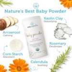 Era Organics Talc-Free Organic Baby Powder - USDA Organic Dusting Powder with Ar... - Image 3
