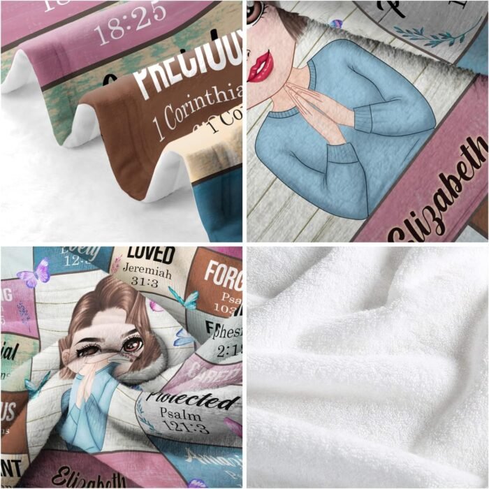 God Says I Am Blanket, Personalized Christian Throw Blanket,Inspirational Jesus ... - Image 7
