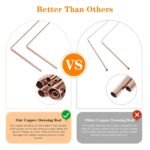 99.9% Pure Copper Dowsing Rods Kit- 2PCS 11.8 * 5.12 Inch Divining Rods+Gift Bag... - Image 3