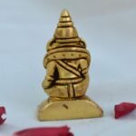 Brass Kuber Maharaj Statue Idol (2.25inch 120 gram) God of Treasure Wealth Deity... - Image 3