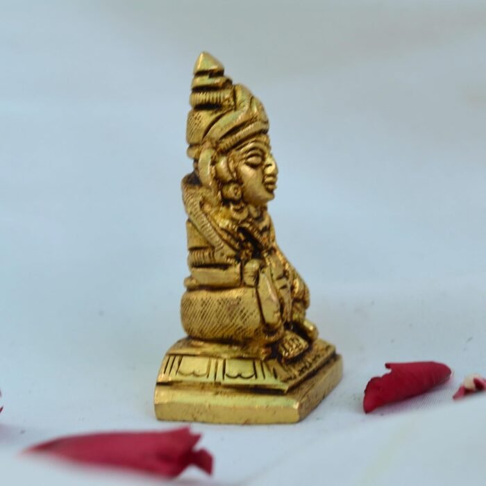 Brass Kuber Maharaj Statue Idol (2.25inch 120 gram) God of Treasure Wealth Deity... - Image 4