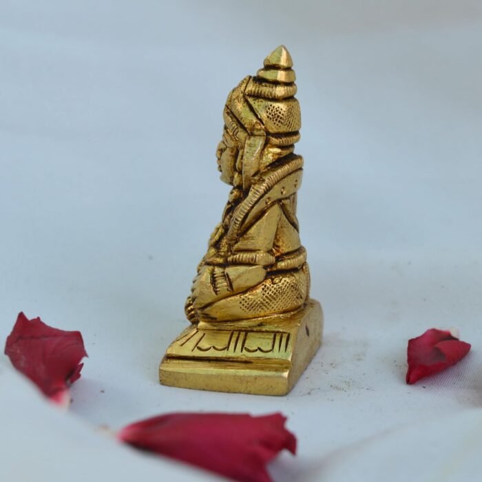 Brass Kuber Maharaj Statue Idol (2.25inch 120 gram) God of Treasure Wealth Deity... - Image 7