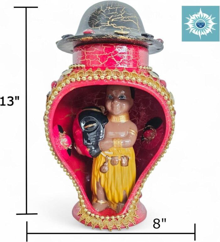 Elegua House 13” Tall – Casa de Eshu para Santeria Rituals, Handcrafted Decorati... - Image 4