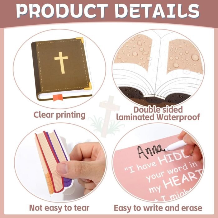 Boho Christian Religious Bulletin Board Inspirational Prayer Classroom Bulletin ... - Image 4