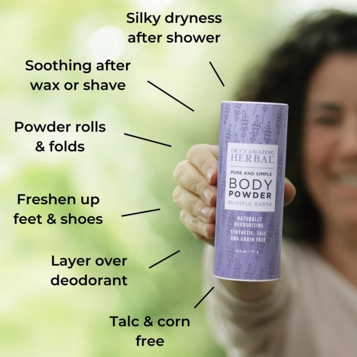 Talc Free Body Powder for Women, Dusting Powder, Cornstarch Free Talcum Powder, ... - Image 3