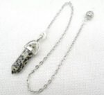 30PCS Natural Stone Quartz Crystal Chain Pendulum Pendant-30pcs Silver Chain - Image 5