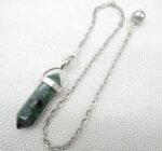 30PCS Natural Stone Quartz Crystal Chain Pendulum Pendant-30pcs Silver Chain - Image 7